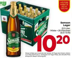 Billa Samson Lager Angebot