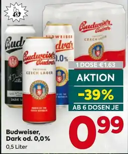 Billa Budweiser, Dark od. 0.0% Angebot