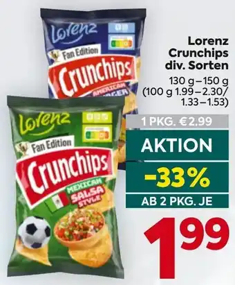 Billa Lorenz Crunchips Angebot