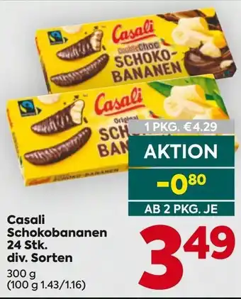 Billa Casali Schokobananen Angebot