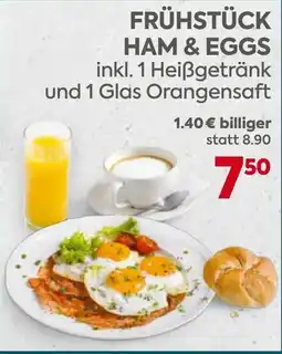 Billa Frühstück ham & eggs Angebot