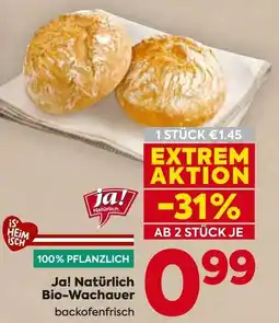 Billa Ja! Natürlich Bio-Wachauer Angebot
