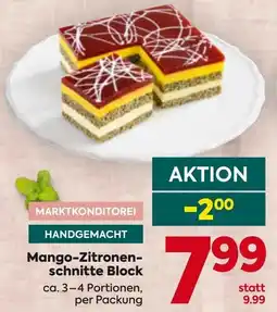 Billa Mango-Zitronen- schnitte Block Angebot