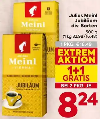 Billa Julius Meinl Jubiläum Angebot