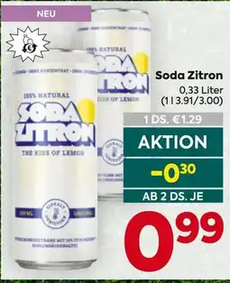 Billa Soda Zitron Angebot