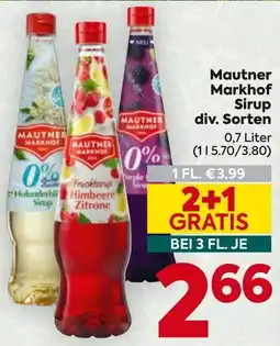 Billa Mautner Markhof Sirup Angebot