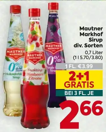 Billa Mautner Markhof Sirup Angebot
