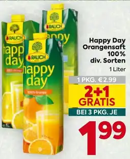 Billa Happy Day Orangensaft 100% Angebot