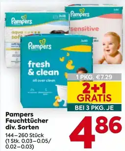 Billa Pampers Feuchttücher Angebot