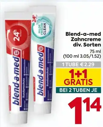 Billa Blend-a-med Zahncreme Angebot