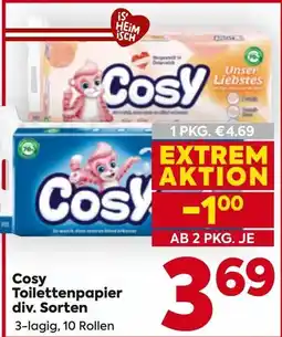 Billa Cosy Toilettenpapier Angebot