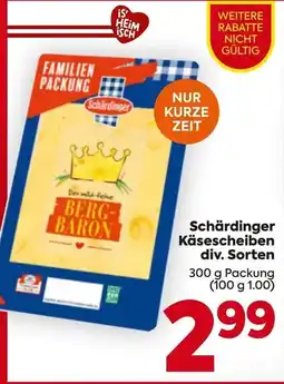 Billa Schärdinger Käsescheiben Angebot
