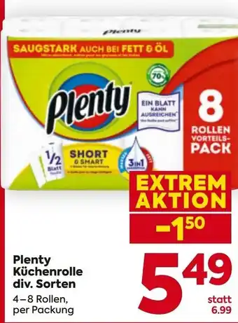 Billa Plenty Küchenrolle Angebot