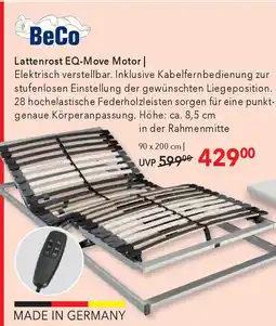 Matratzen Concord BeCo Lattenrost EQ-Move Motor | Angebot