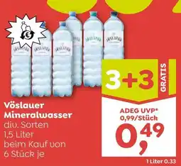 ADEG Vöslauer Mineralwasser Angebot