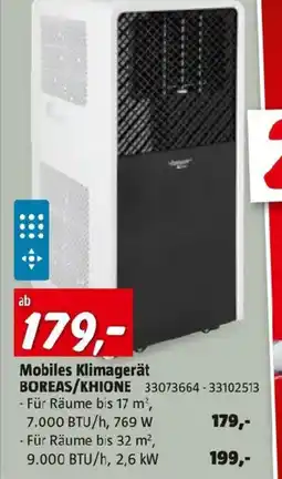 Bauhaus Mobiles klimagerät boreas/khione Angebot
