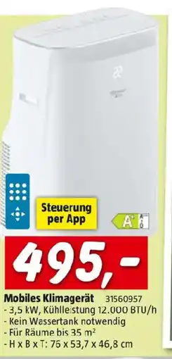 Bauhaus Mobiles Klimagerät Angebot