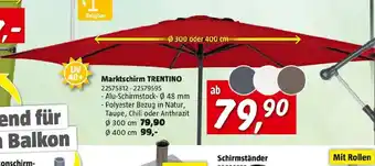 Bauhaus Marktschirm trentino Angebot