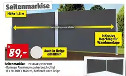 Bauhaus Seitenmarkise Angebot