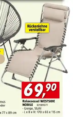 Bauhaus Relaxsessel westside nobile Angebot