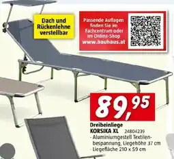 Bauhaus Dreibeinliege korsika xl Angebot