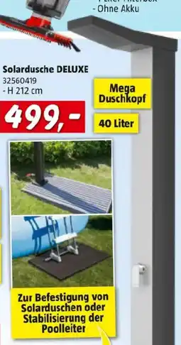 Bauhaus Solardusche deluxe Angebot