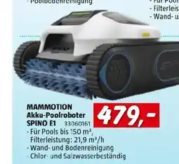 Bauhaus Mammotion akku-poolroboter spino e1 Angebot