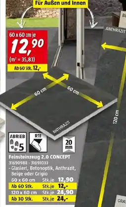 Bauhaus Feinsteinzeug 2.0 concept Angebot
