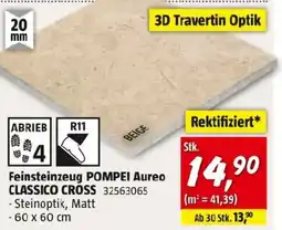 Bauhaus Feinsteinzeug pompei aureo classico cross Angebot