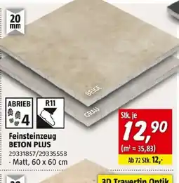 Bauhaus Feinsteinzeug beton plus Angebot