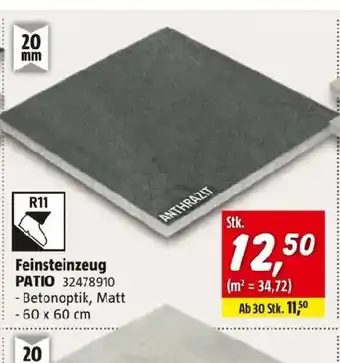 Bauhaus Feinsteinzeug PATIO Angebot