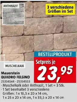 Bauhaus Mauerstein quadro felsino Angebot