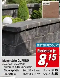 Bauhaus Mauerstein QUADRO Angebot