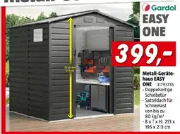 Bauhaus Metall-Gerätehäuser haus EASY ONE Angebot