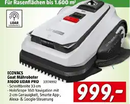 Bauhaus ECOVACS Goat Mähroboter A1600 LIDAR PRO Angebot