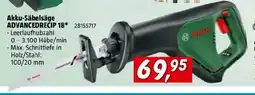 Bauhaus Akku-säbelsäge advancedrecip 18 Angebot
