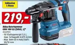 Bauhaus Akku-Bohrhammer GBH 18V-22 (SOLO, L) Angebot