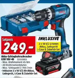 Bauhaus Akku-Schlagbohrschrauber GSB 18V-45 Angebot