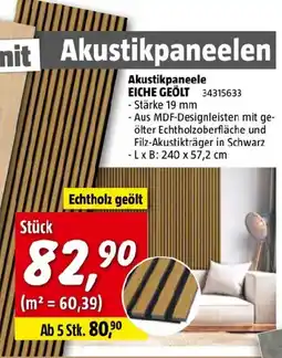 Bauhaus Akustikpaneele eiche geölt Angebot