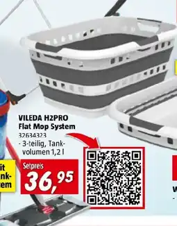 Bauhaus Vileda h2pro flat mop system Angebot