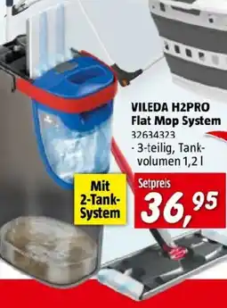 Bauhaus Vileda reinigungssystem & eimer h2pro flat mop system Angebot