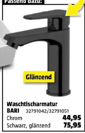 Bauhaus Waschtischarmatur bari Angebot