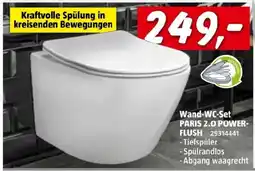 Bauhaus Wand-WC-Set PARIS 2.0 POWER- FLUSH Angebot