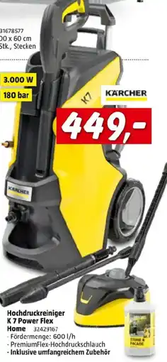 Bauhaus Hochdruckreiniger k 7 power flex Angebot