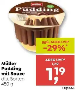 ADEG Müller Pudding mit Sauce Angebot