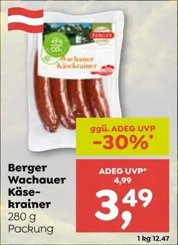 ADEG Berger Wachauer Käse- krainer Angebot