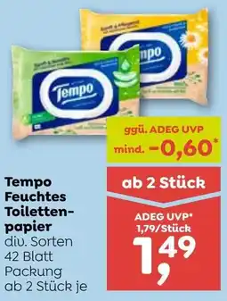 ADEG Tempo Feuchtes Toiletten- papier Angebot