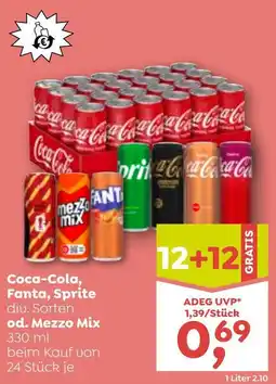 ADEG Coca-Cola, Fanta, Sprite od. Mezzo Mix Angebot