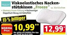 Norma Viskoelastisches Nacken- stützkissen Freeze Angebot