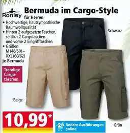 Norma Bermuda im Cargo-Style für Herren Angebot